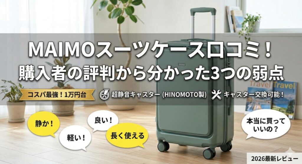 MAIMO スーツケース 口コミ