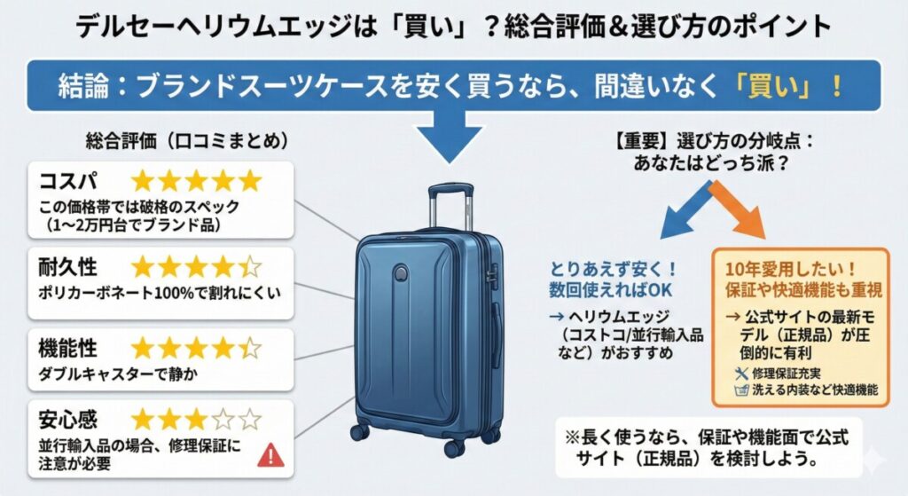 デルセーヘリウムエッジ 口コミ 総合評価