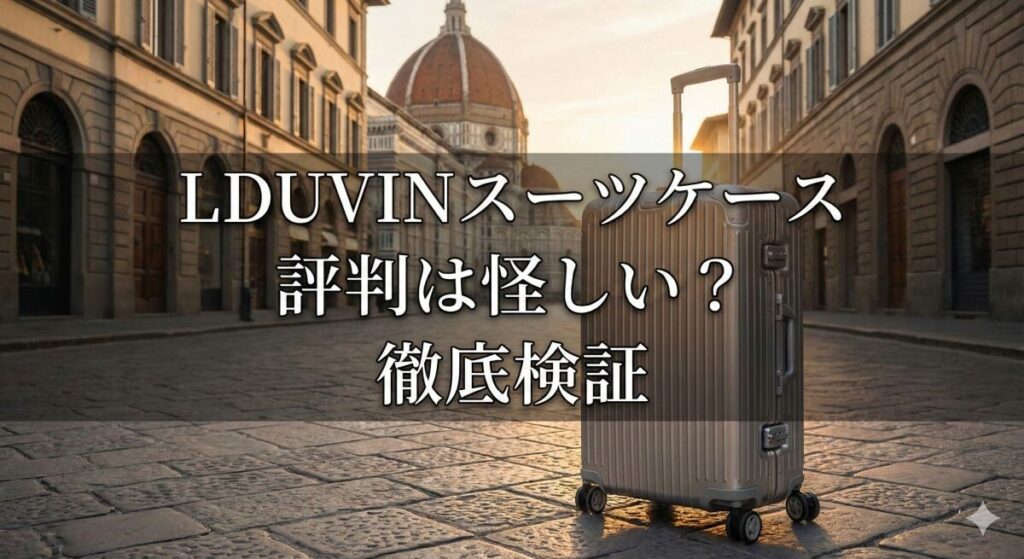 LDUVINスーツケースの評判は怪しい？どこの国？口コミを徹底検証のアイキャッチ