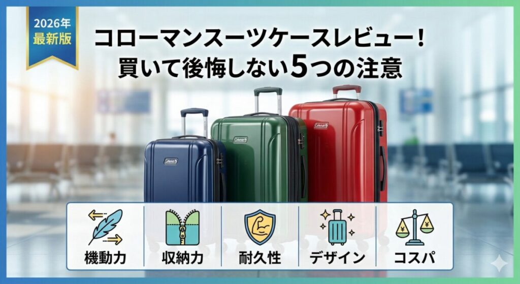 コールマン スーツケース 口コミ