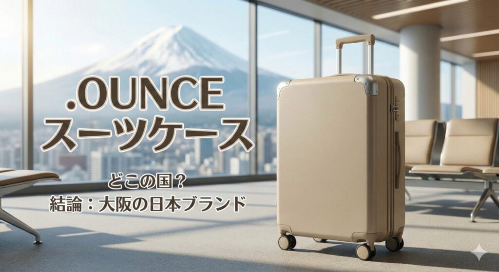 .OUNCE スーツケース どこの国