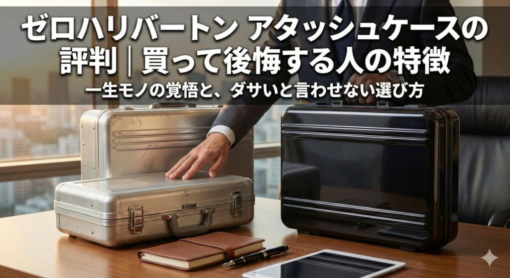 ゼロハリバートン アタッシュケースの評判｜買って後悔する人の特徴のアイキャッチ