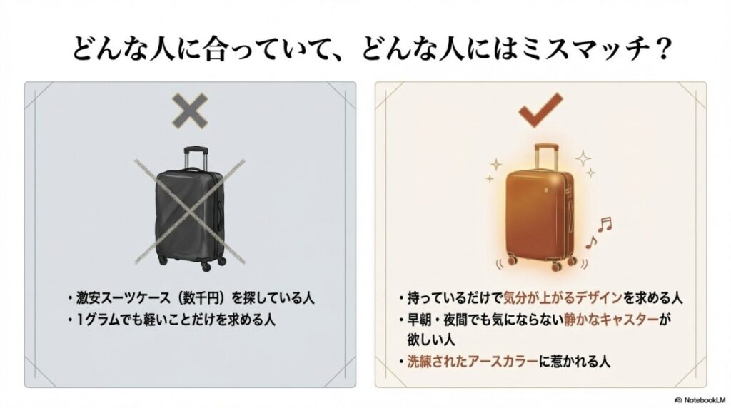 結論:どんな人に合っていて、どんな人にはミスマッチ?
