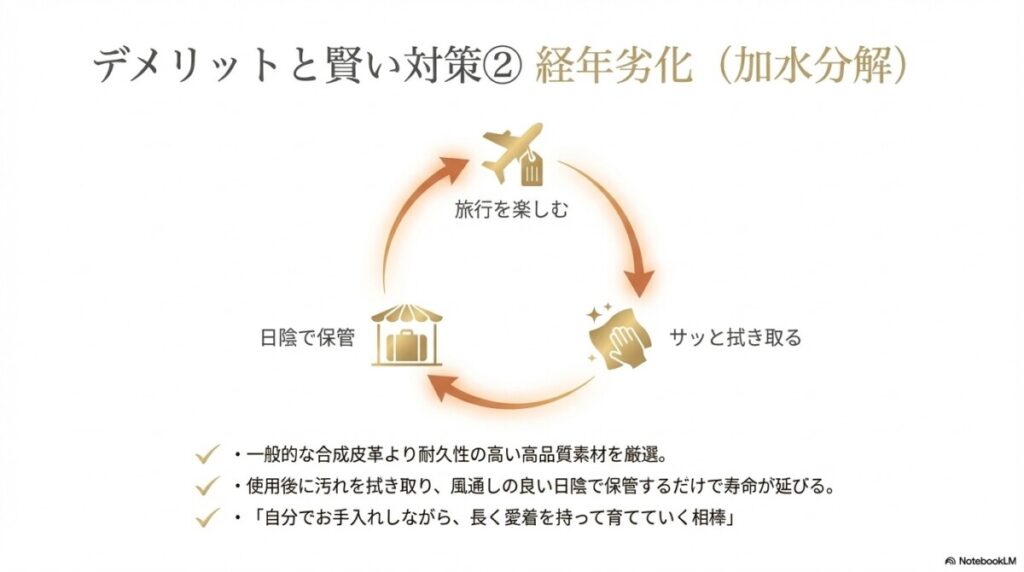 合成皮革の加水分解(経年劣化)は大丈夫?