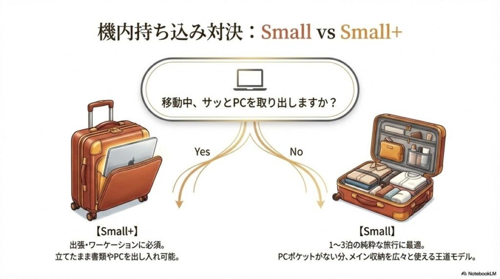 1〜3泊の旅行に最適「Small」
