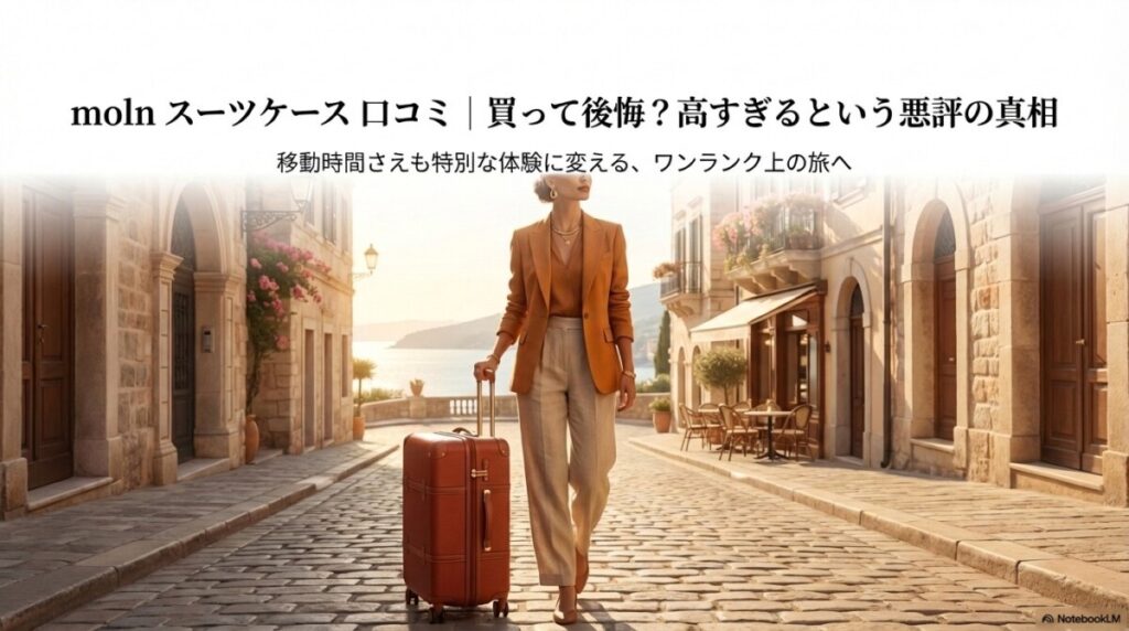 moln スーツケース 口コミ｜買って後悔？高すぎるという悪評の真相のアイキャッチ