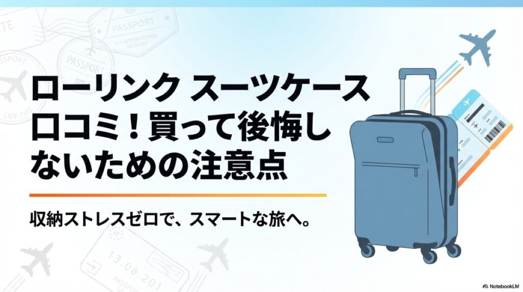 ローリンク スーツケース 口コミ！買って後悔しないための注意点のアイキャッチ