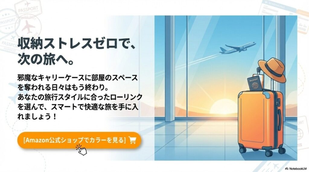 ローリンク スーツケース 口コミ!買って後悔しないための注意点のまとめ