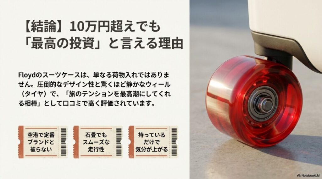【結論】Floyd(フロイド)のスーツケースは口コミでどう評価されてる?