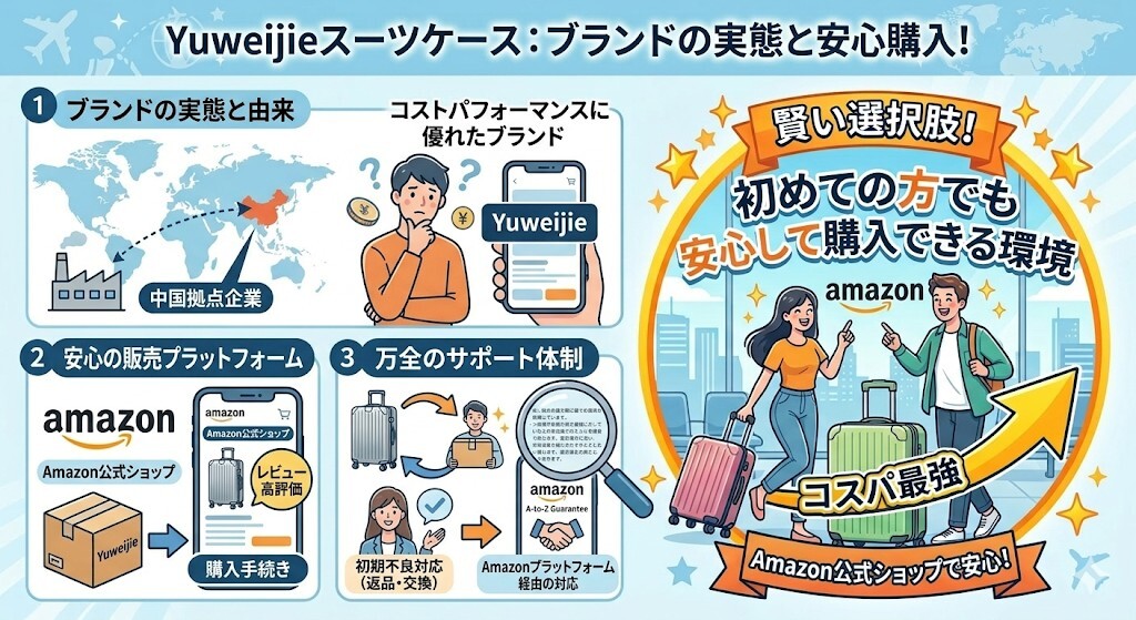yuweijieはどこの国のブランド?中国ブランドとしての信頼性とサポート体制をわかりやすく図解