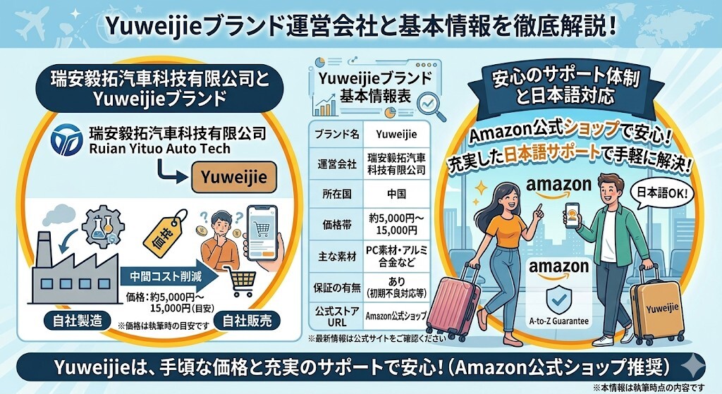 運営会社(瑞安毅拓汽車科技有限公司)の実態と基本スペックをわかりやすく図解