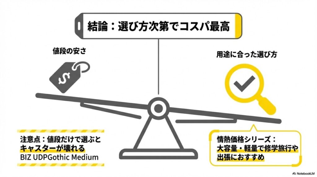 ドンキのスーツケースは安物買いの銭失いになる?口コミから見えた結論