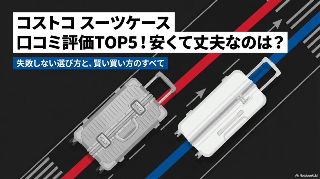 コストコ スーツケース 口コミ評価TOP5！安くて丈夫なのは？のアイキャッチ