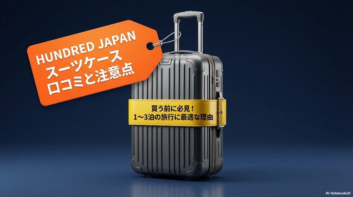 hundred japan スーツケース 口コミと注意点!買う前に必見のアイキャッチ