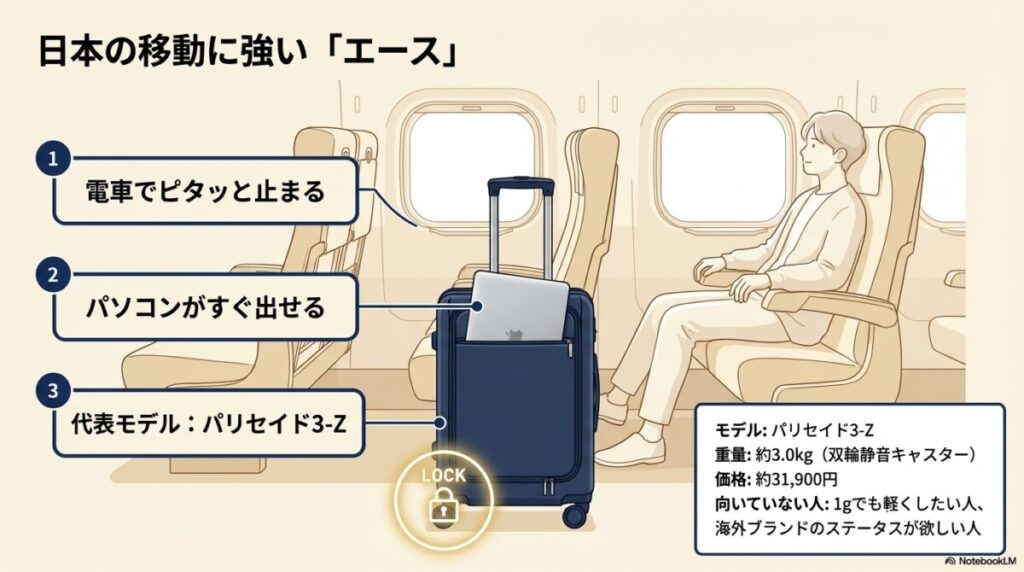 日本の移動を快適にする「エース(ACE / プロテカ)」の特徴とおすすめモデル