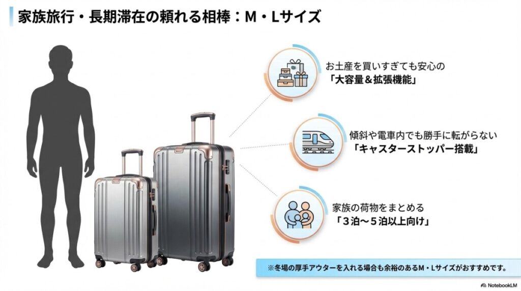 3-2. 拡張機能で大容量になるM・Lサイズがおすすめな人