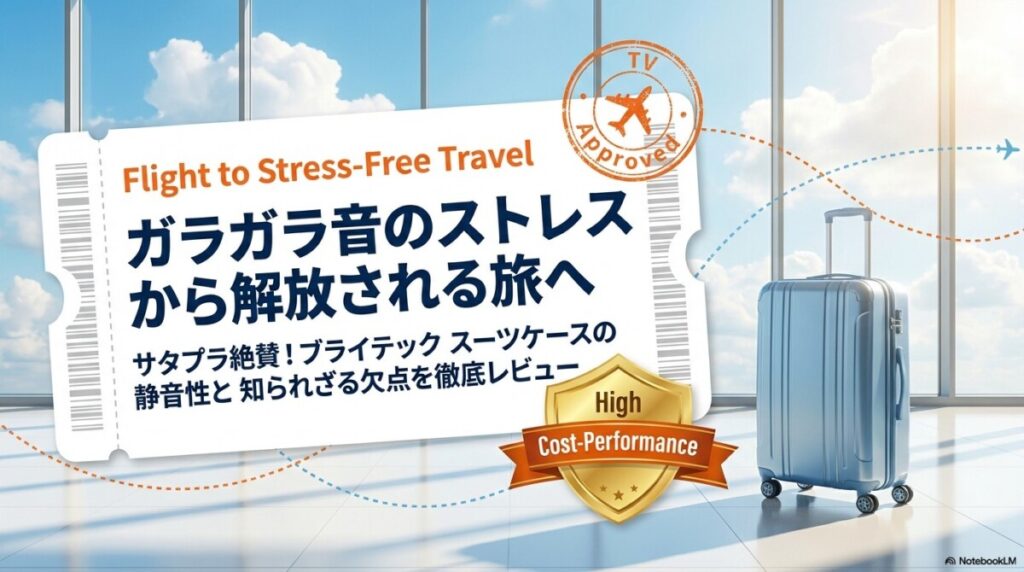 ブライテック スーツケース 口コミ！サタプラ絶賛の静音性と欠点のアイキャッチ