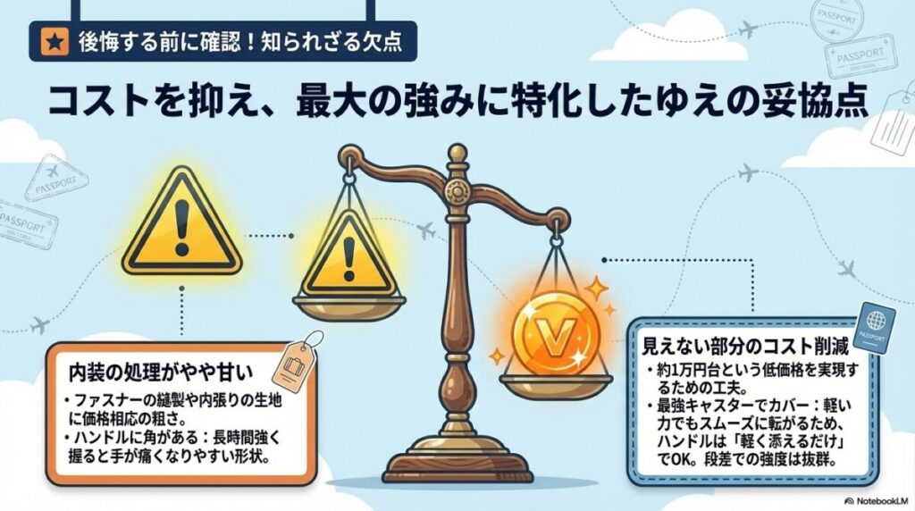 内装の処理がやや甘い?気にならない人にとっては逆にコスパの証