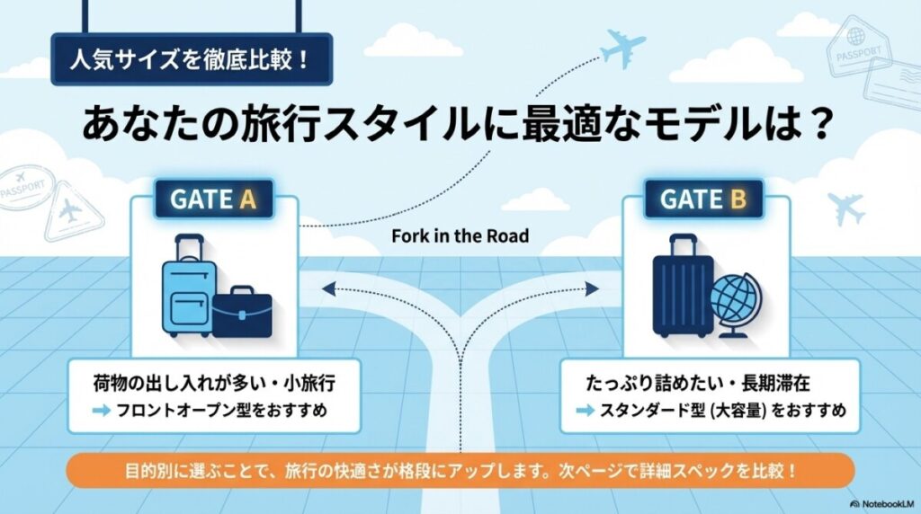 人気サイズを徹底比較!あなたにおすすめのブライテック スーツケースはどれ?