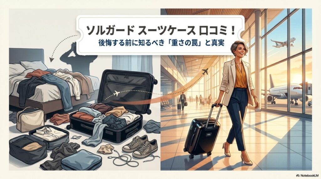 ソルガード スーツケース 口コミ！後悔する前に知るべき重さの罠のアイキャッチ