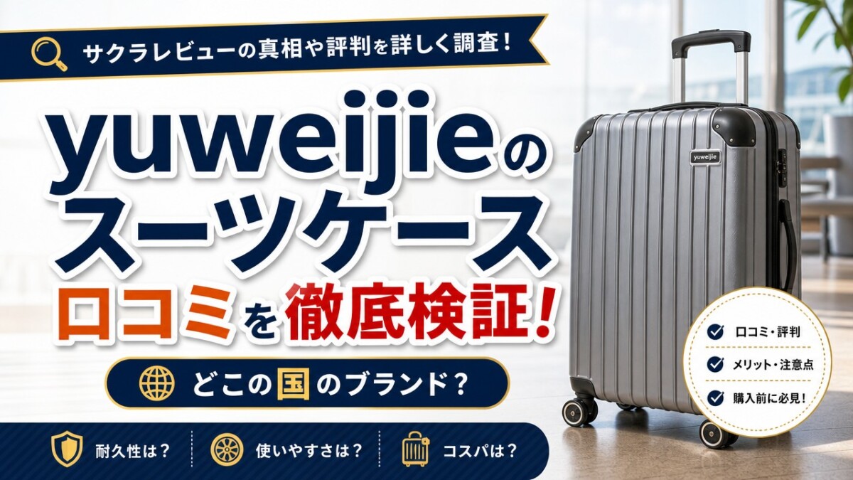 yuweijieのスーツケース口コミを徹底検証!どこの国のブランド?